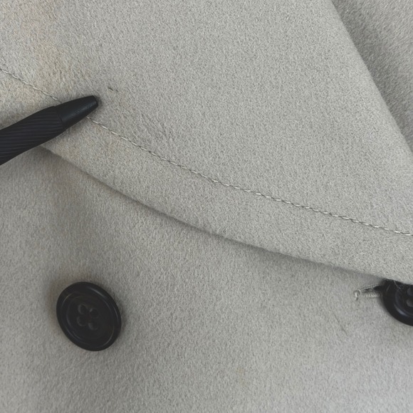 J.Crew Womens Taupe 100% Wool Thinsulate Pea Coat Jacket Size 12 17849 HO 09 - Picture 9 of 11